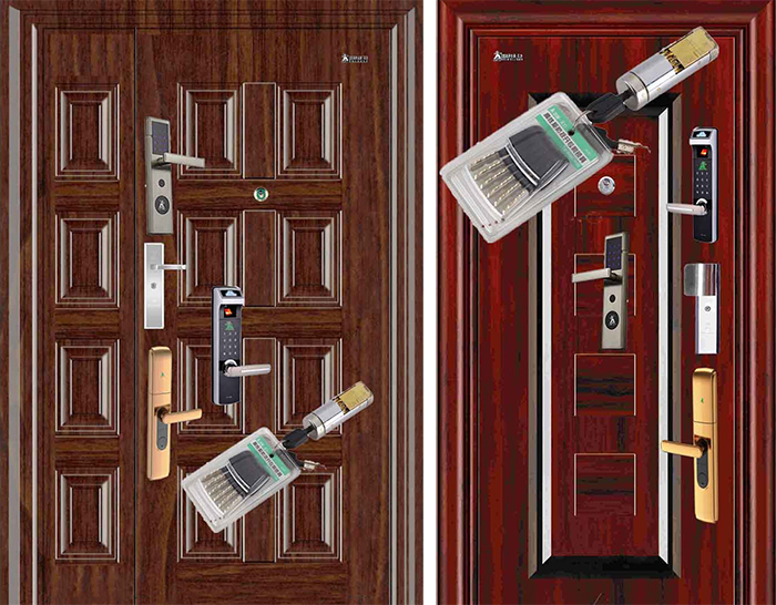 王力防盜門鎖芯更換安裝方法